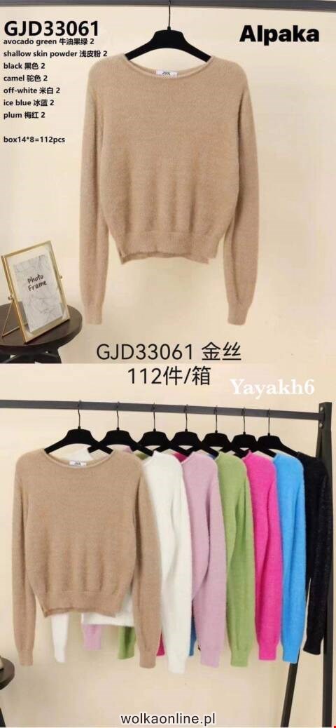 Sweter damskie GID33061 Mix kolor Standard