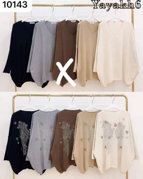 Sweter damskie 10143 Mix kolor Standard 1