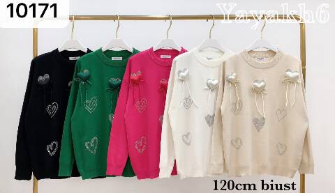 Sweter damskie 10171 Mix kolor Standard