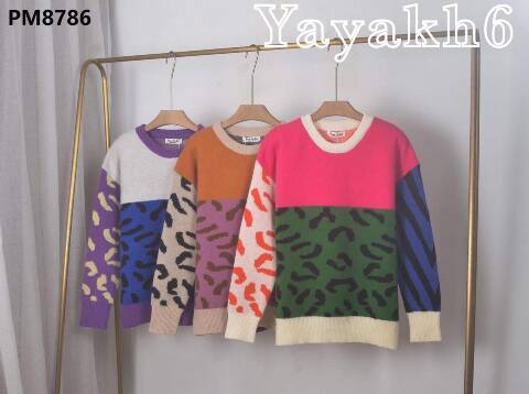 Sweter damskie PM8786 Mix kolor Standard