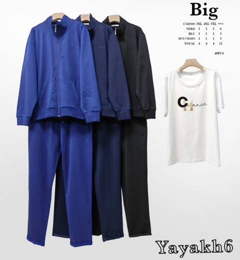 Komplet damskie CM030 Mix kolor 3XL-5XL 1