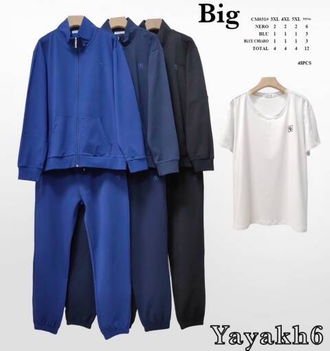 Komplet damskie CM031 Mix kolor 3XL-5XL