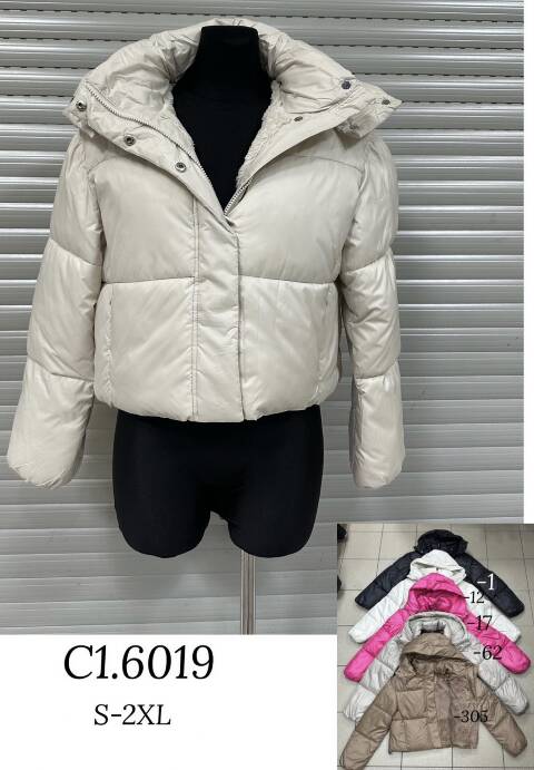 Kurtka zimowa damskie 6019 1 kolor S-2XL (Towar Polskie)