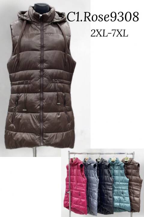 Kamizelka damskie 9308 1 kolor 2XL-7XL (Towar Polskie)