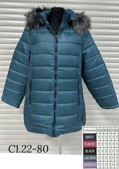 Kurtka damskie zimowa C22-80 1 kolor 3XL-8XL (Towar Polskie) 1