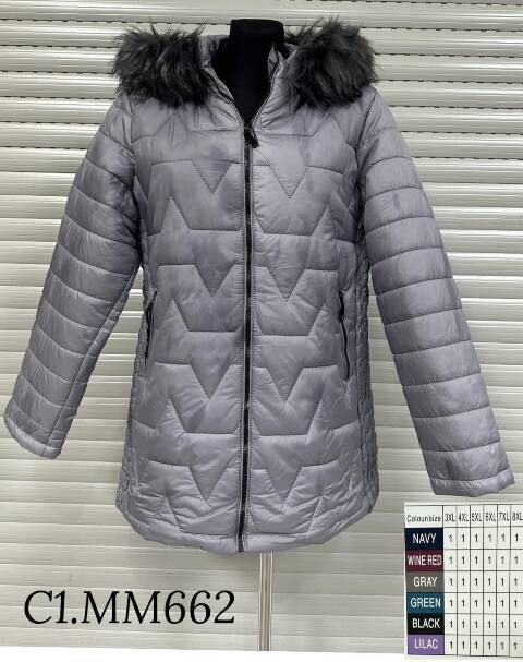 Kurtka damskie zimowa M662 1 kolor 3XL-8XL (Towar Polskie)