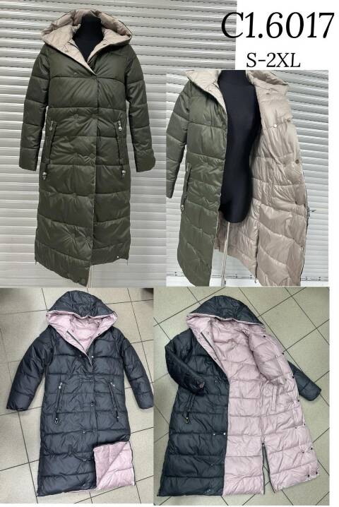 Płaszcze damskie C6017 1 kolor S-2XL(Towar Polskie)