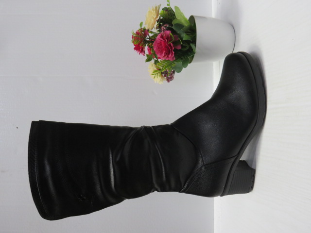 Kozaki Damskie D881-17 BLACK 39-43