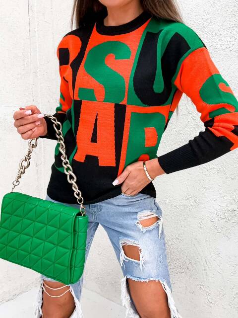 Sweter damskie 6262 1 kolor Standard (Towar Tureckie)