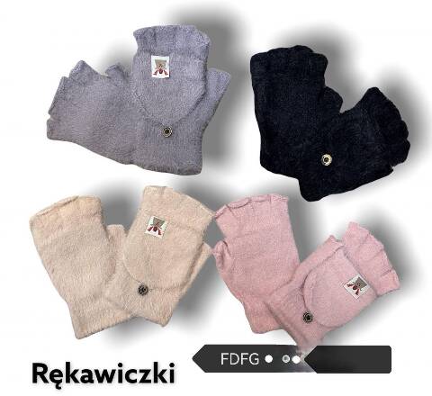 Rękawiczki damskie zimowe FDFG Mix kolor Standard