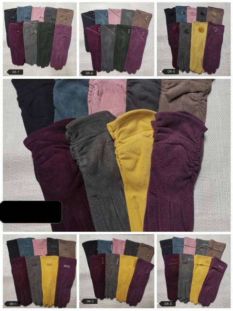 Rękawiczki damskie zimowe 6294 Mix kolor Standard