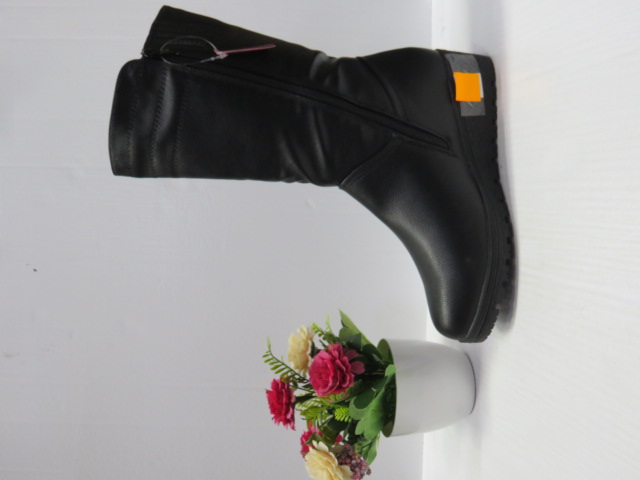 Botki Damskie D885-9 BLACK 39-43 1