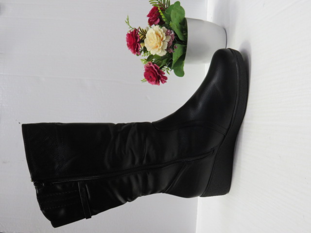 Botki Damskie D88330-73 BLACK 39-43 1