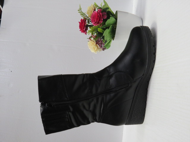 Botki Damskie D885-11 BLACK 39-43 1