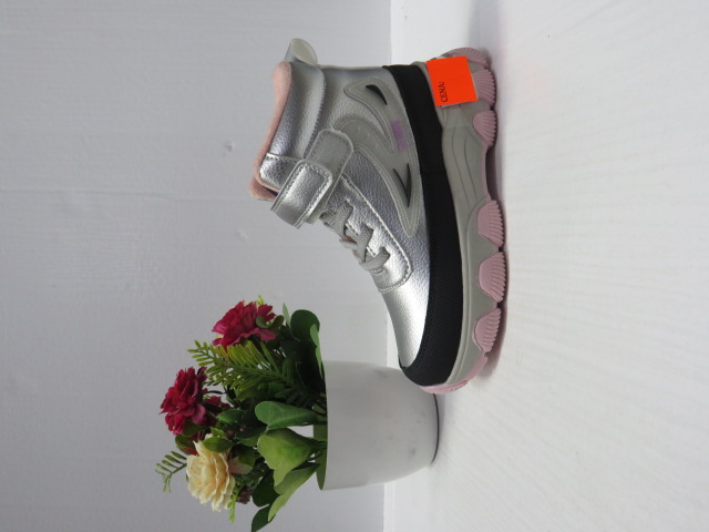 Botki Dziecięce HB355 SILVER/BLACK 26-31