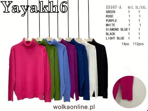 Sweter damskie X5167-A Mix kolor M-2XL