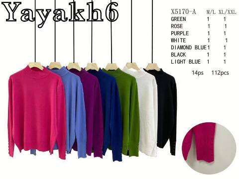 Sweter damskie X5170-A Mix kolor M-2XL