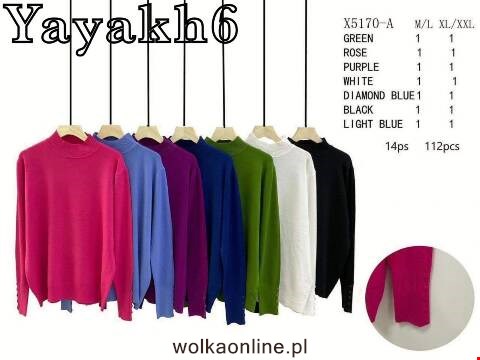Sweter damskie X5170-A Mix kolor M-2XL