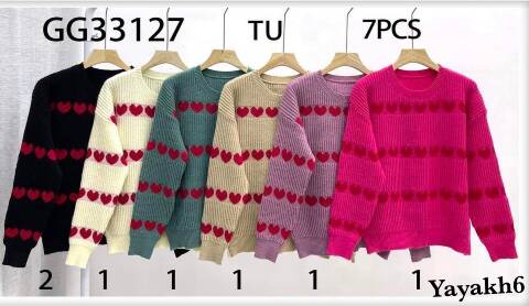 Sweter damskie GG33127 Mix kolor Standard