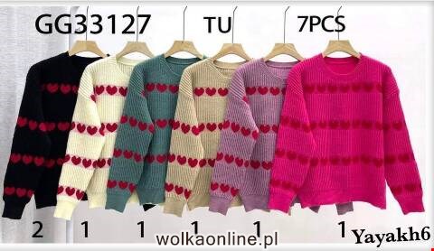 Sweter damskie GG33127 Mix kolor Standard
