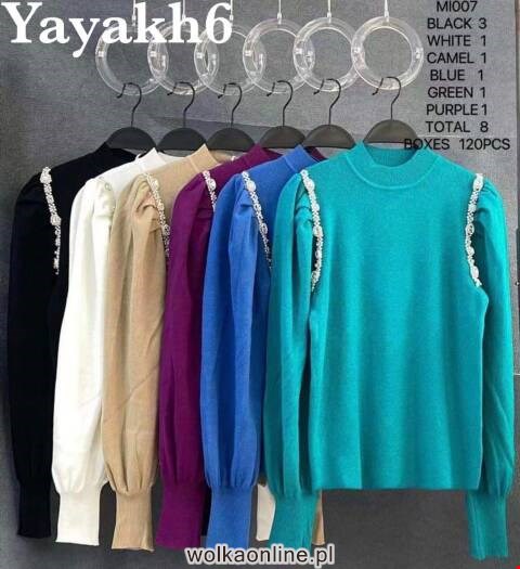 Sweter damskie MI007 Mix kolor Standard