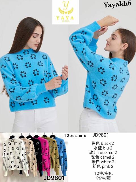 Sweter damskie JD9801 Mix kolor Standard 1