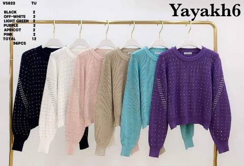 Sweter damskie VS823 Mix kolor Standard 1