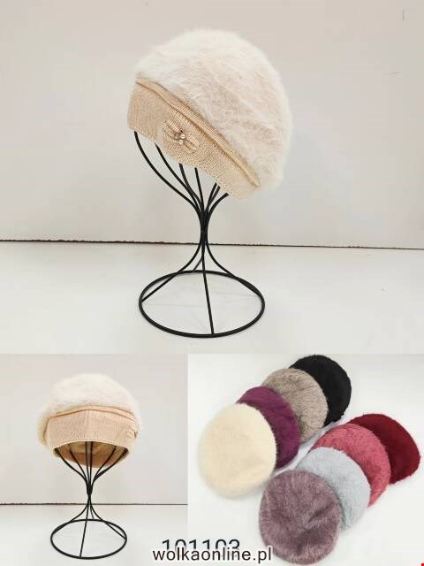 Beret damskie 101103 Mix kolor Standard