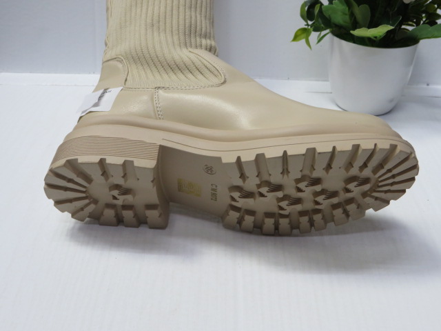 Kozaki damskie 9072 BEIGE 36-41 3