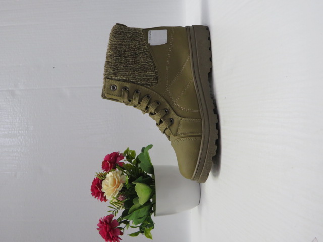 Botki Damskie 8121 KHAKI 36-41 OCIEPLANE 3