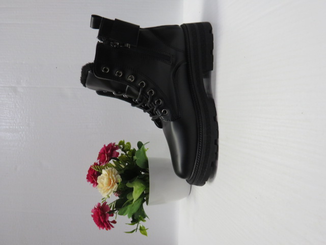 Botki damskie 288-98 BLACK 36-41 OCIEPLANE 4