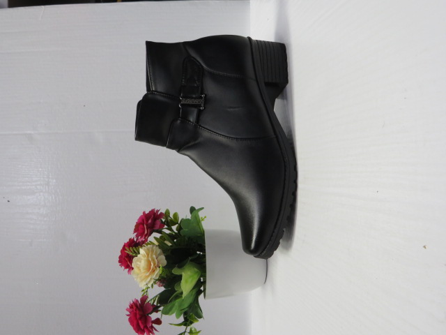 Botki damskie AT3011 BLACK 37-42 OCIEPLANE