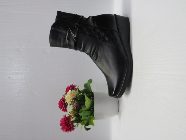 Botki damskie AT3008 BLACK 37-42 OCIEPLANE