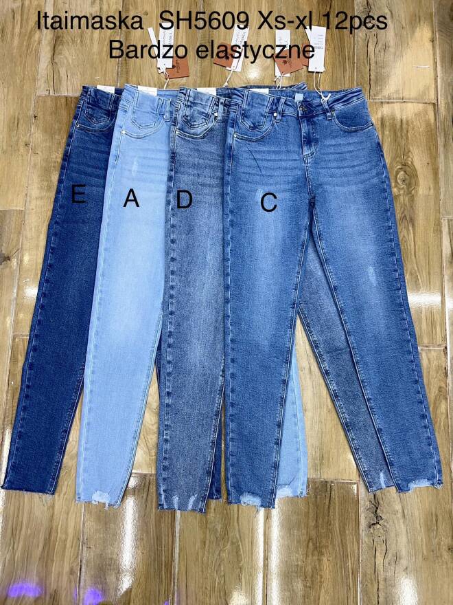 Jeansy damskie SH5609 1 kolor  XS-XL 1
