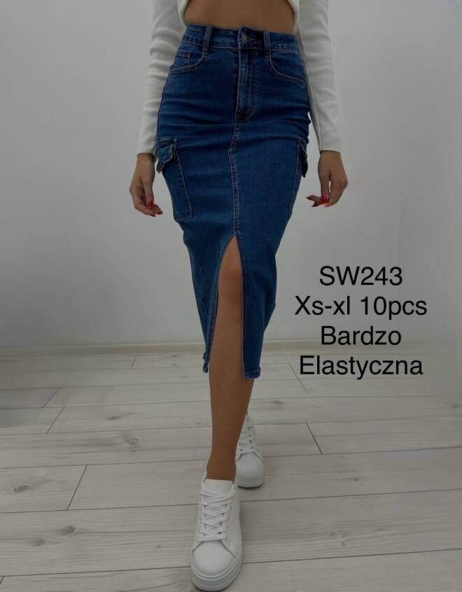 Jeansy damskie SW243 1 kolor  XS-XL