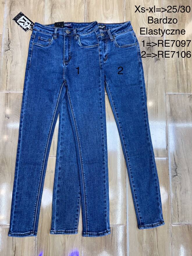 Jeansy damskie RE7097 1 kolor  XS-XL 1