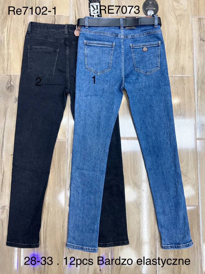 Jeansy damskie RE7073 1 kolor  28-33 1