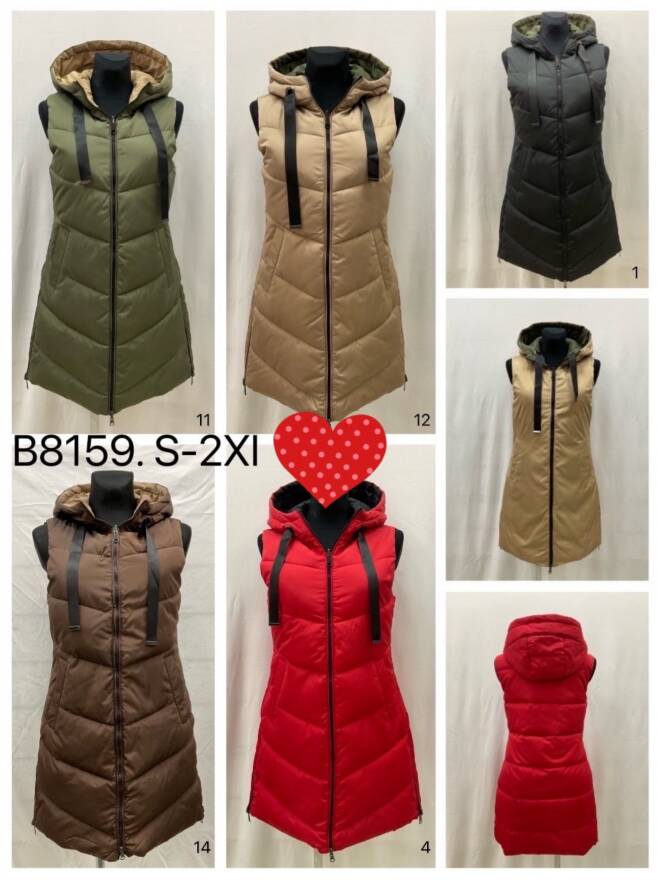 Kamizelka damskie B8159 1 kolor  S-2XL