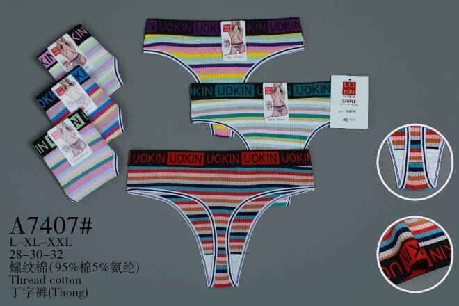 Stringi damskie A7407 Mix KOLOR  L-2XL 1