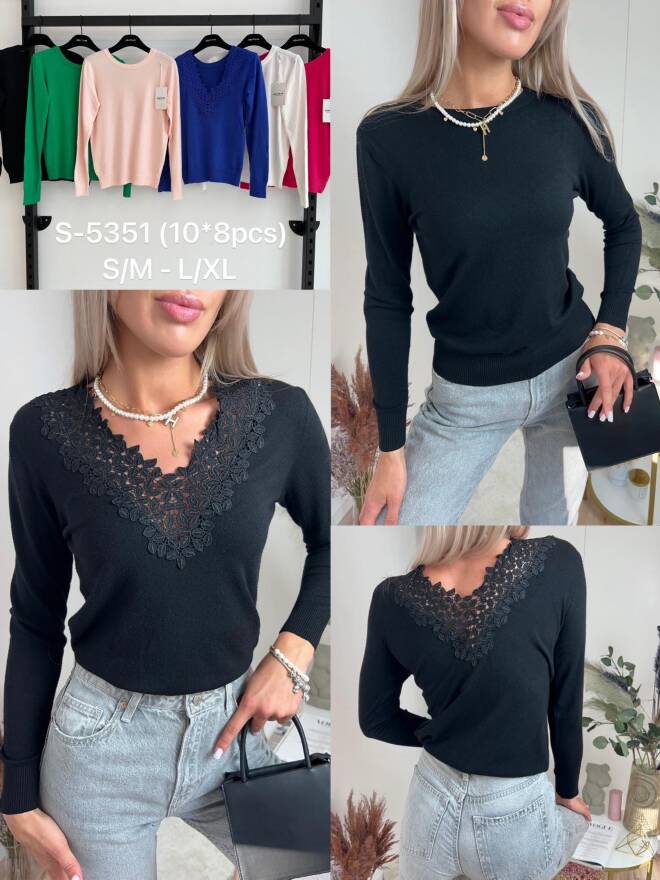 Sweter damskie 4735 MIX KOLOR  S/M-L/XL