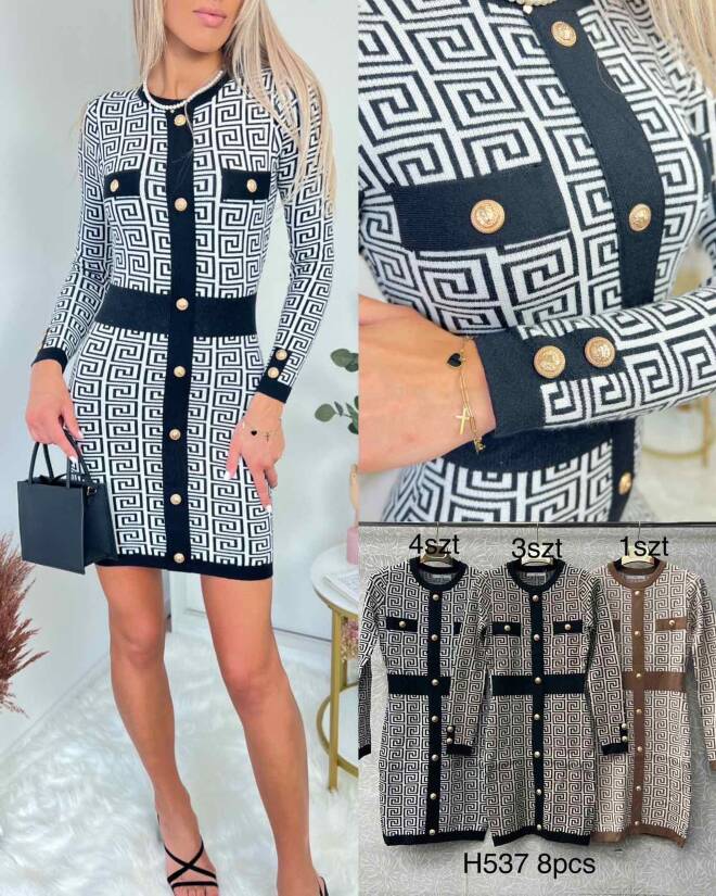 Sukienka damskie 4743 MIX KOLOR  Standard