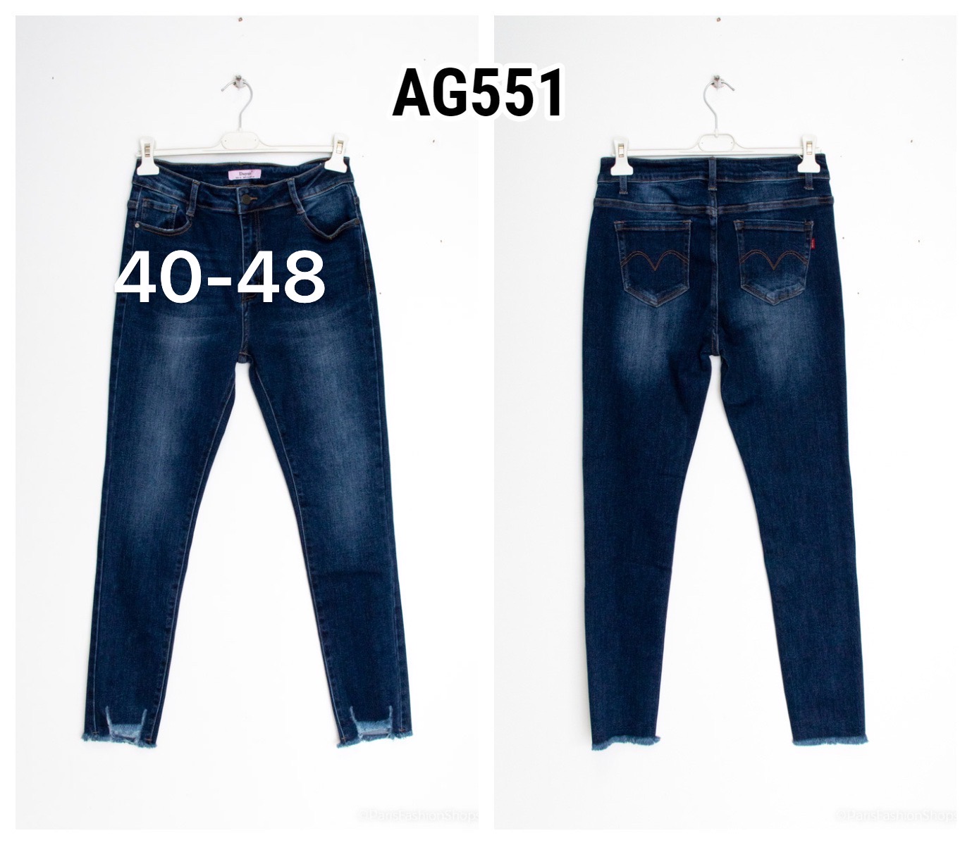 Jeansy damskie AG551 1 kolor 40-48