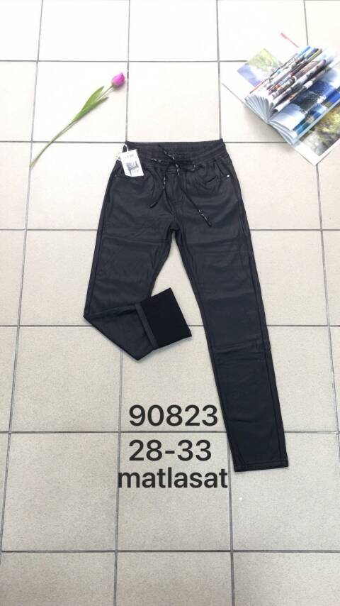 Spodnie z eko-skóry damskie 90823 1 kolor 28-33 1