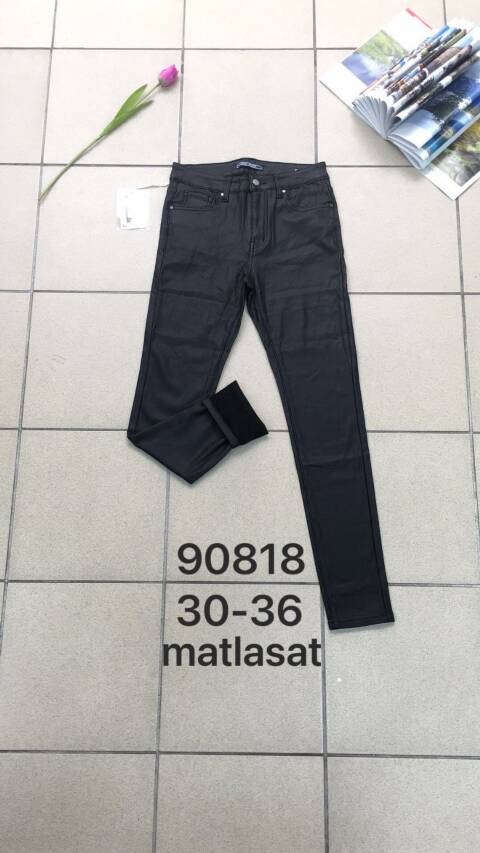 Spodnie z eko-skóry damskie 90818 1 kolor 30-36
