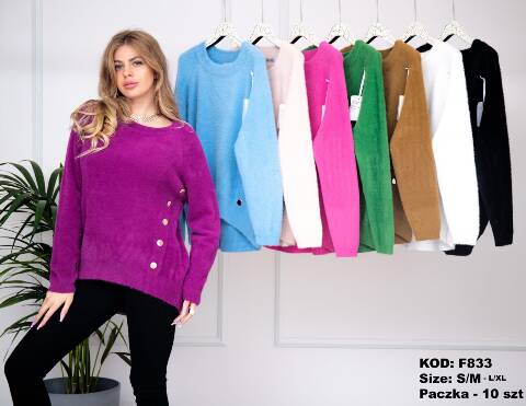 Sweter damskie F833 Mix kolor S/M-L/XL 1