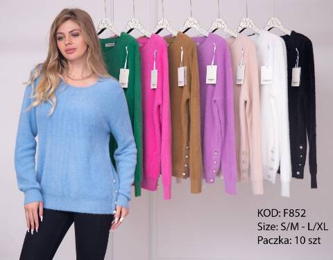 Sweter damskie F852 Mix kolor S/M-L/XL