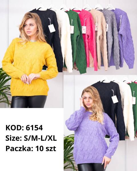 Sweter damskie 6154 Mix kolor S/M-L/XL