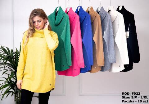 Sweter damskie F922 Mix kolor S/M-L/XL 1