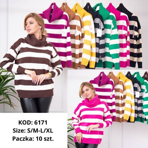 Sweter damskie 6171 Mix kolor S/M-L/XL 1