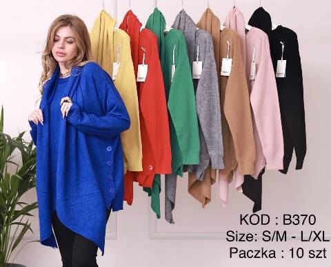 Sweter damskie B370 Mix kolor S/M-L/XL 1